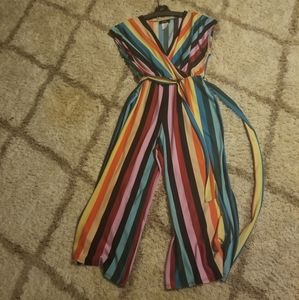 Striped jumpsuit